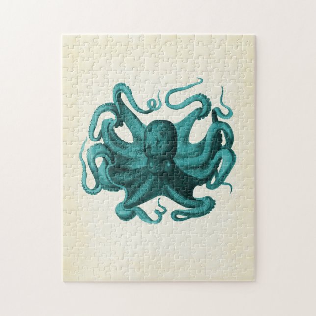 Puzzle Octopus vintage (Vertical)
