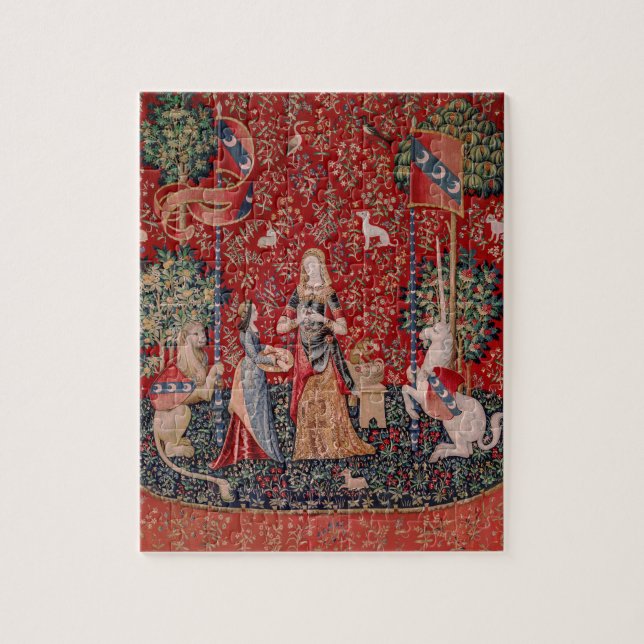 Puzzle Odeur de tapisserie médiévale Lady and Unicorn (Vertical)