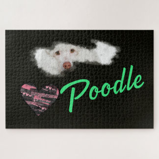 Puzzle Oeil de caniche Couleur solide 1000 pièce