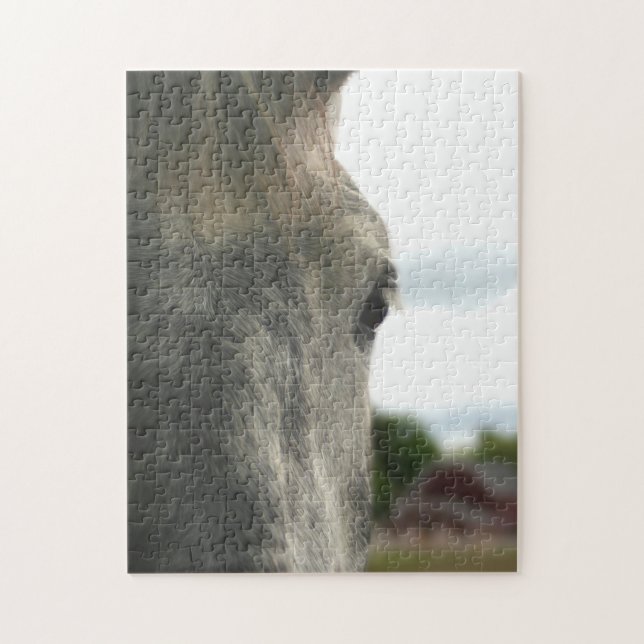 Puzzle Oeil D'Un Animal Cheval (Vertical)