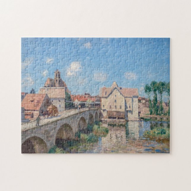 Puzzle OEuvre d'Alfred Sisley - Le Pont de Moret (Horizontal)