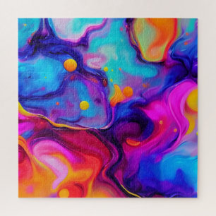 Puzzle Oeuvre d'art liquide dynamique