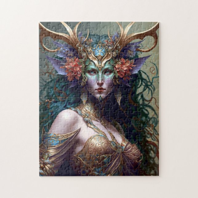 Puzzle OEuvre d'Imaginaire de la déesse des bois (Vertical)