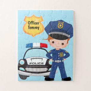 Puzzle Officier de police et enfants de patrouille