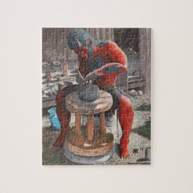 Puzzle Ogre Utilisation de la roue de poterie Petit Imagi (Vertical)