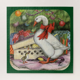 Puzzle Oie de Noël