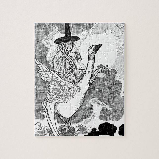 Puzzle Oie-mère victorienne vintage par Charles Robinson (Vertical)