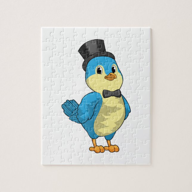 Puzzle Oiseau comme marié avec ruban (Vertical)