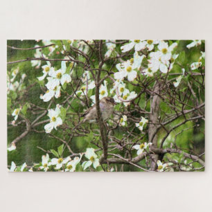 Puzzle Oiseau dans un Dogwood Tree