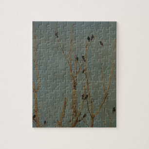 Puzzle Oiseaux dans un arbre, Grunge