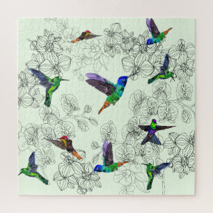 Puzzle Oiseaux de printemps - Colibris