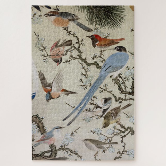 Puzzle Oiseaux (détail), Nakazumi Doun (Vertical)