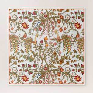 Puzzle Oiseaux du Paradis, illustration, jardin, vintage