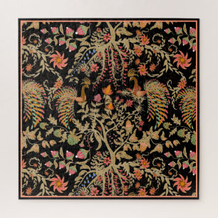 Puzzle Oiseaux du Paradis, illustration, jardin, vintage