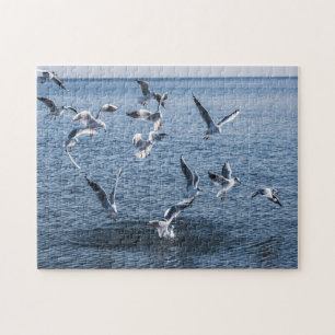 Puzzle oiseaux et mer