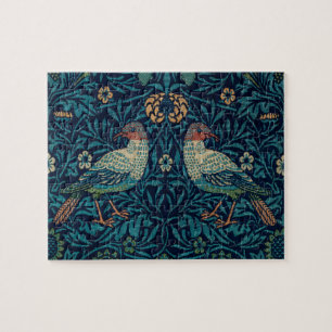 Puzzle Oiseaux William Morris. Motif floral et animal