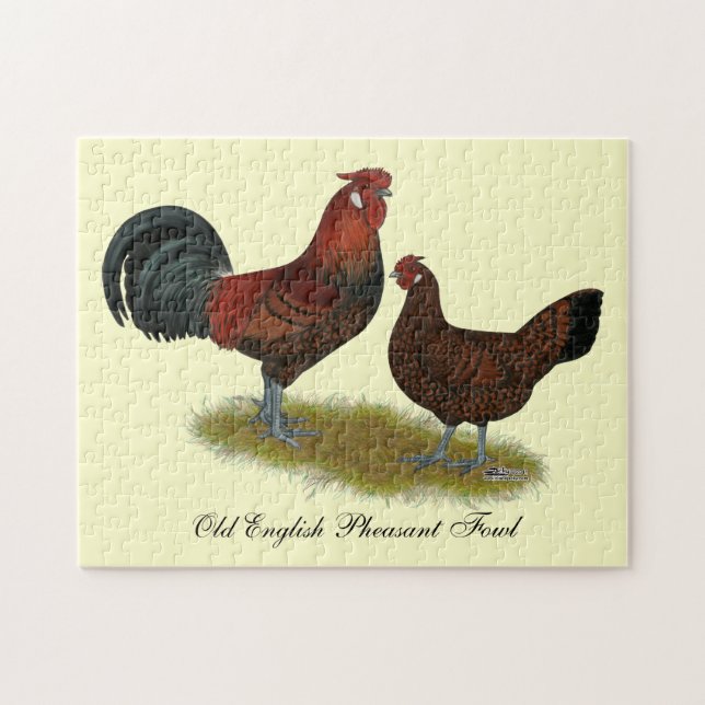 Puzzle Old Anglais Pheasant Fowl (Horizontal)