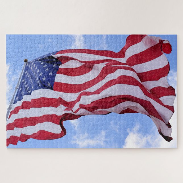 Puzzle Old Glory in the Breeze - 20x30 - 1014 pcs. (Horizontal)