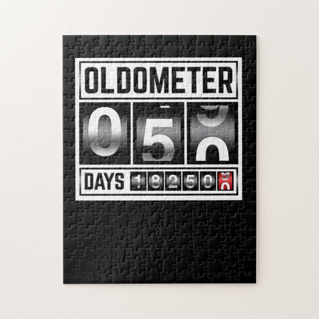 Puzzle OLDOMETER 50 Ans Fabriqué En 1971 50ème Anniversai (Vertical)
