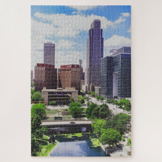 Puzzle Omaha Nebraska Skyline (Vertical)