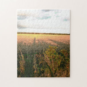 Puzzle ombres longues et couleurs automnales du paysage r