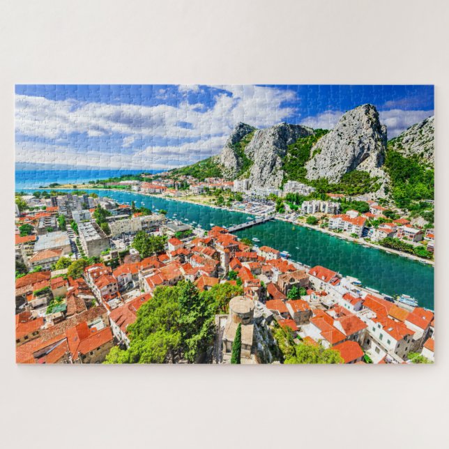 Puzzle Omis Riviera en Dalmatie, Croatie (Horizontal)