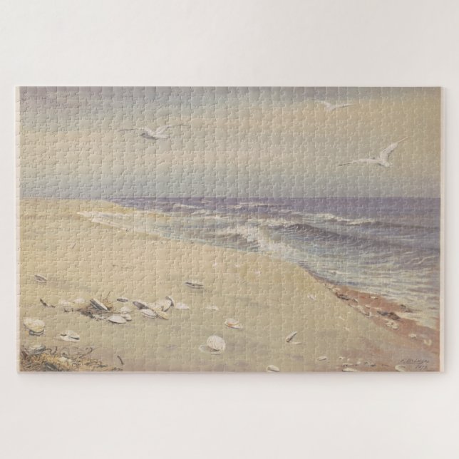 Puzzle On the Beach (1879) - Art côtier Vintage (Horizontal)