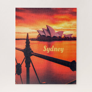 Puzzle Opéra de Sydney Australie Orange Sky