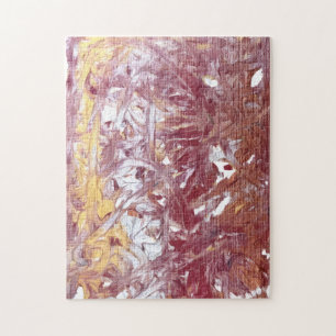 Puzzle Or, Argent, Rouge, Or Rose, Marbre Artwork