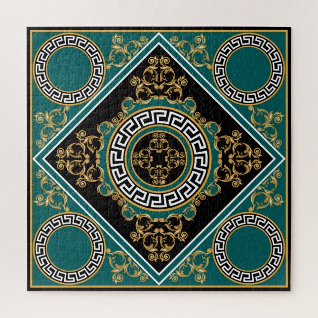 Puzzle Or baroque : Elégance noire (Vertical)
