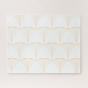 Puzzle Or, élégant simple et luxueux motif traditionnel