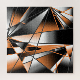 Puzzle Orange dégradé couleur remplissage conception méca
