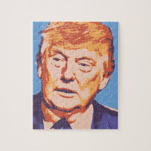 Puzzle orange donald trump