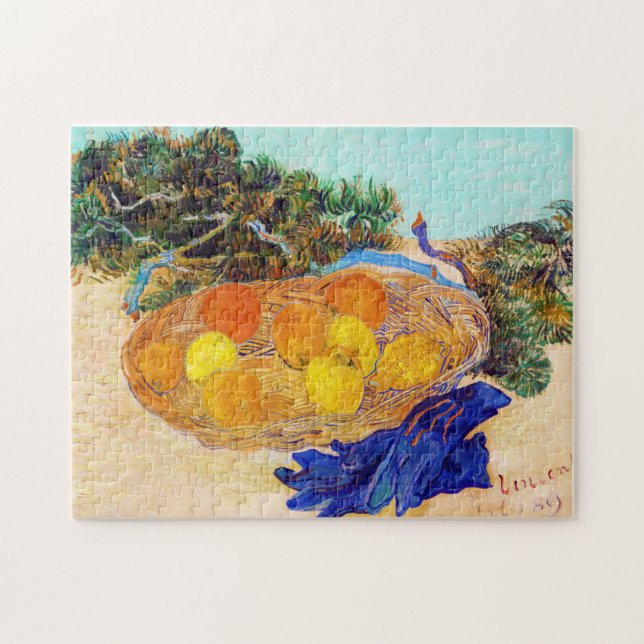 Puzzle Oranges et citrons avec gants bleus, Van Gogh (Horizontal)