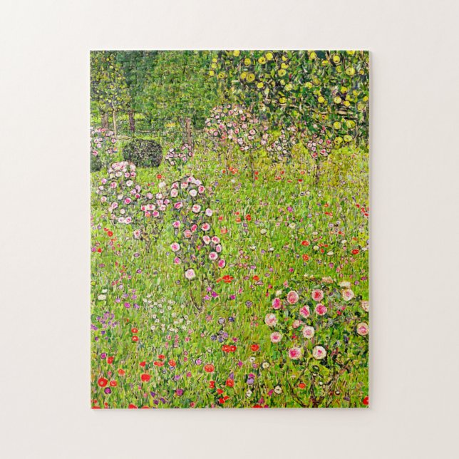 Puzzle Orchard Gustav Klimt avec Rose (Vertical)