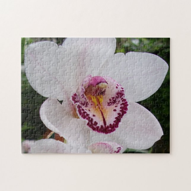 Puzzle Orchidée Blanche I Belle Fleur Tropicale (Horizontal)