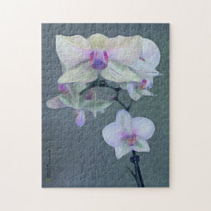 Puzzle Orchidées dans les nuances de pourpre