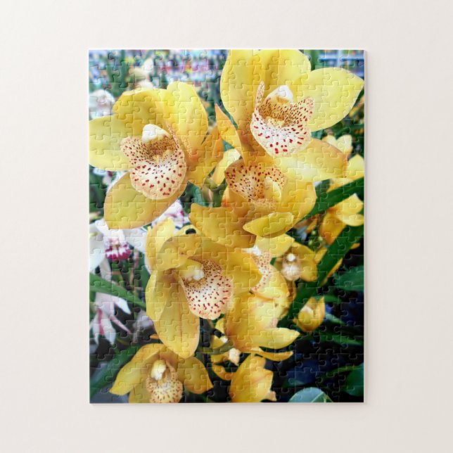Puzzle Orchidées du Cymbidium jaune (Vertical)