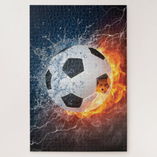Puzzle Oreiller en forme de ballon de football/football e