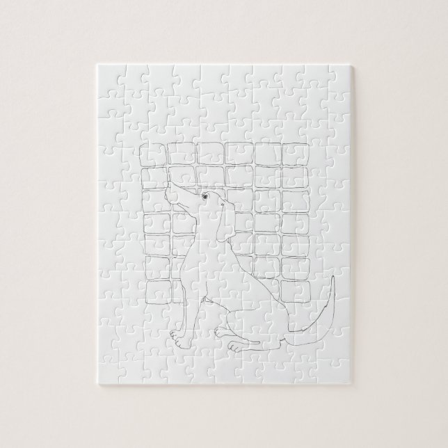 Puzzle Original Chien Dessin Chien Chinois Année 2018 Puz (Vertical)