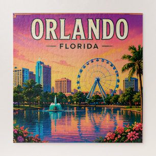 Puzzle 🎡 Orlando Floride Skyline et lac Eola