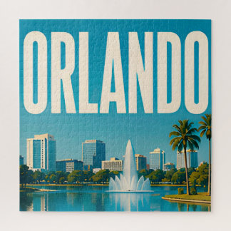 Puzzle Orlando Lake Eola et vue panoramique du centre-vil