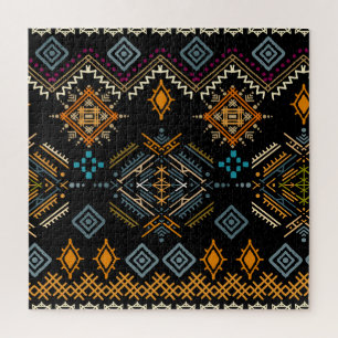 Puzzle Ornement ethnique Boho Motif sans couture