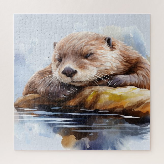 Puzzle Otter (Vertical)