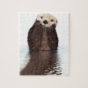 Puzzle Otter mou dans l'eau