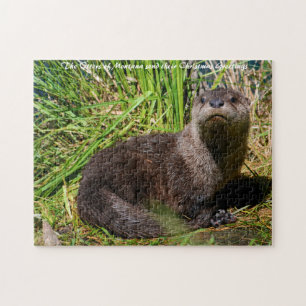 Puzzle Otter Pup Yellowstone.voeux de Noël