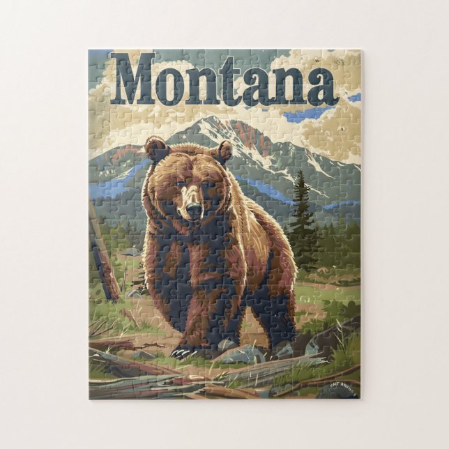 Puzzle Ours Brown du Montana (Vertical)