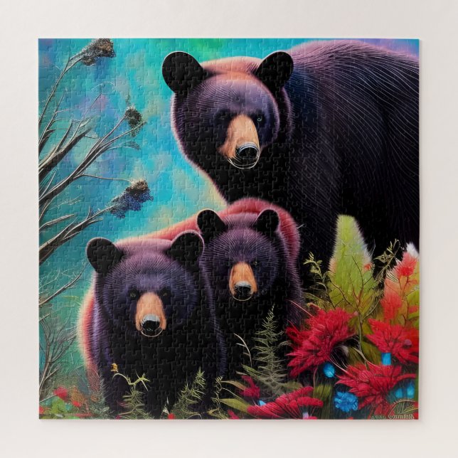 Puzzle Ours de Momma et petits (Vertical)