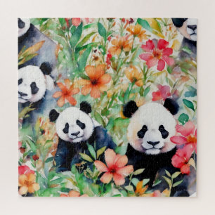Puzzle Ours de panda aquarelle