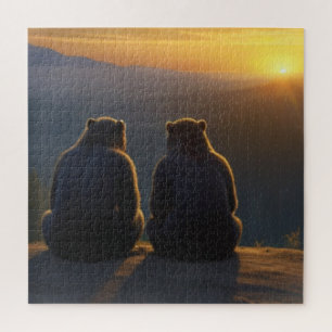 Puzzle Ours du coucher du soleil
